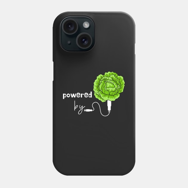 Powered by Cabbage Phone Case by leBoosh-Designs