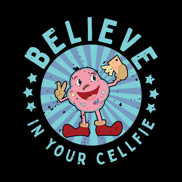 Believe In Your Cellfie Biology Science Pun by Giggias