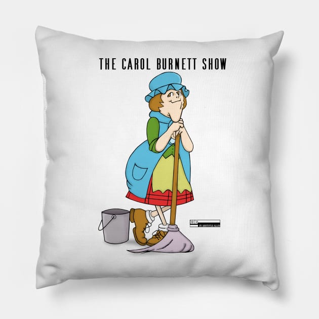 Charwoman Pillow by iCONSGRAPHICS