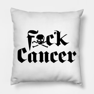 F*ck Cancer Merch F*ck Cancer Logo Pillow