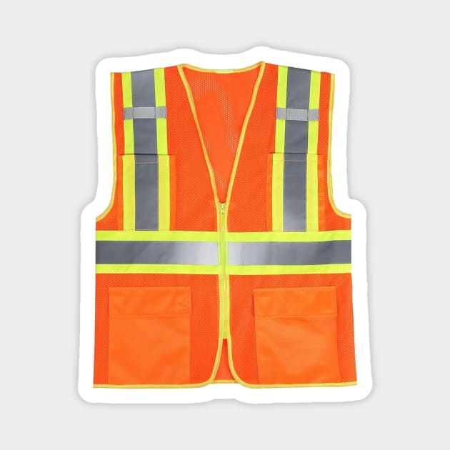 ORANGE SAFETY VEST Magnet by Cult Classics