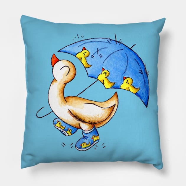 Duck Weather Pillow by KristenOKeefeArt