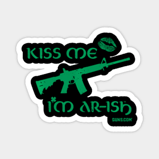 Green Kiss Me I'M Ar-Ish - St. Patrick'S Day Magnet