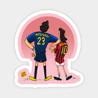 Marco Materazzi and Rui Costa Magnet