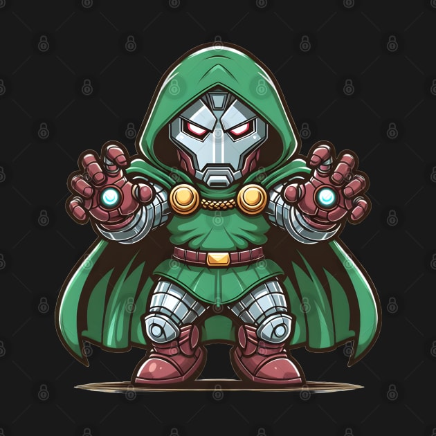 Iron Doom Iron Man x Dr. Doom Mashup up fan art by HELLAHIGH TEEZ