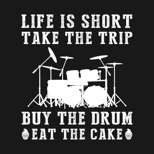 Drumming Wanderlust Cake: Savor Life's Beats and Treats! by MKGift