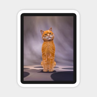 Portrait of Zeus Cat Magnet