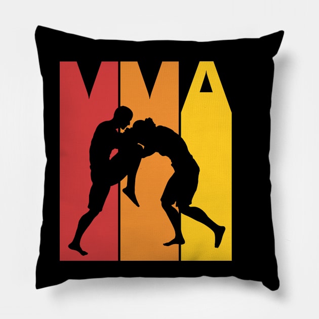 Vintage 1980s MMA Mixel martial arts Pillow by GWENT