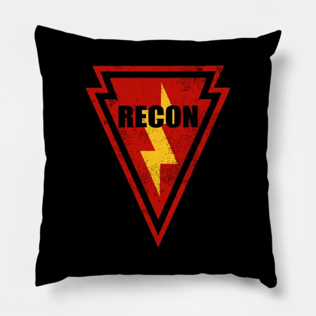 25th Infantry Division Recon (distressed) Pillow by Firemission45