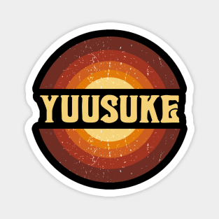 Vintage Proud Name Yuusuke Birthday Gifts Circle Magnet