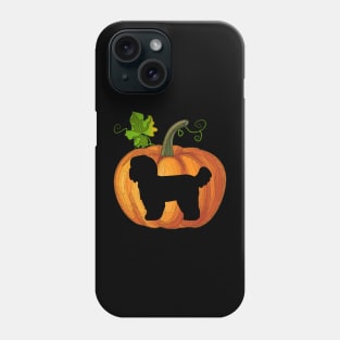 Shih tzu in pumpkin Phone Case