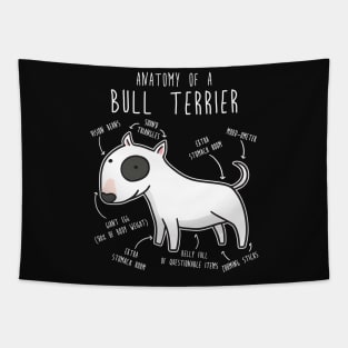 Bull Terrier Dog Anatomy Tapestry