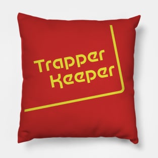 Trapper Keeper - yellow Pillow