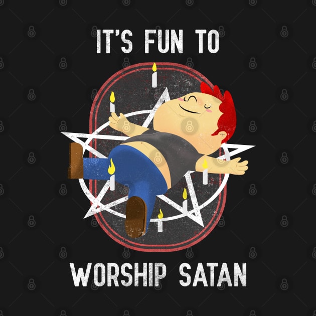 It's Fun To Worship Satan by teecloud