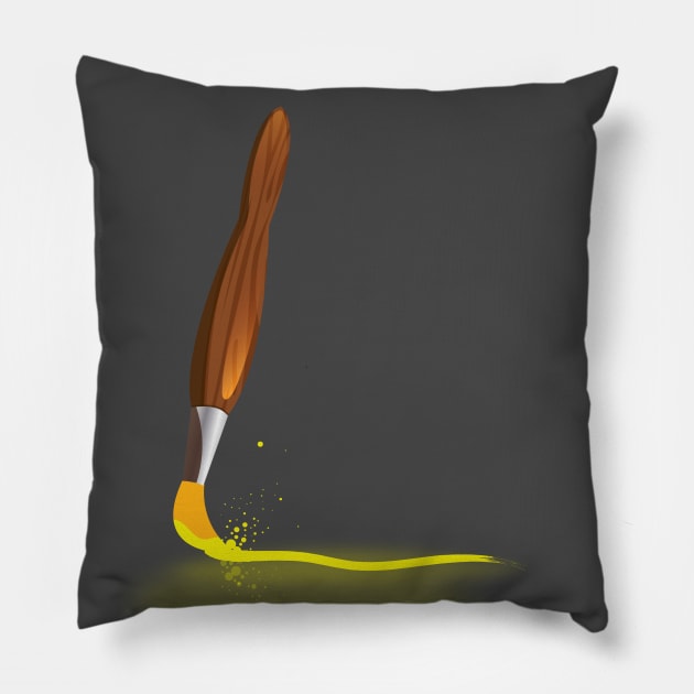 Magical Paint Brush Pillow by nickemporium1