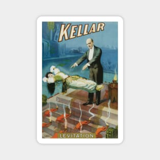 Vintage Magic Poster Art, Levitation by Kellar Magnet