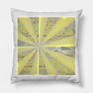 Abstract Sunshine on a Rainy Day #2 Pillow