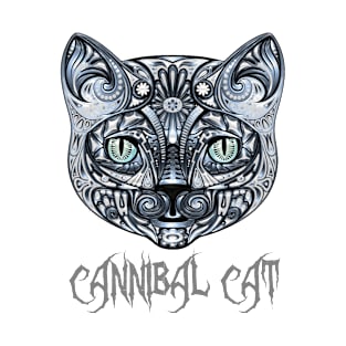 Cool Metal Cannibal Cat T-Shirt