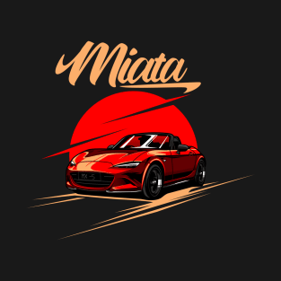 Mazda Miata MX 5 Red Bali Road T-Shirt