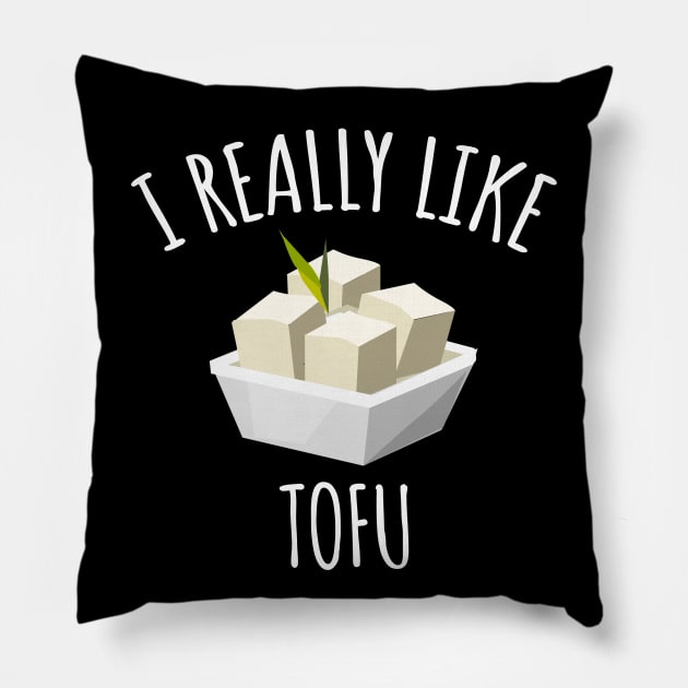 I Really Like Tofu Pillow by LunaMay