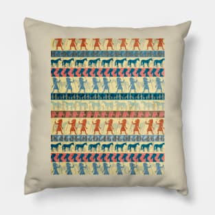 Egyptian Unicorn Pattern Pillow