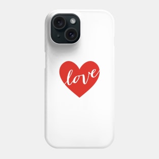 Love red heart Phone Case