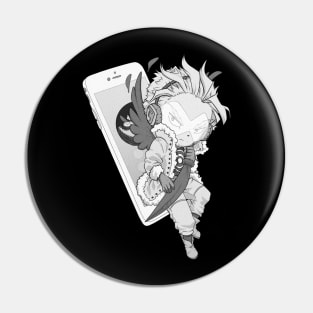 Team Player (grayscale) Pin