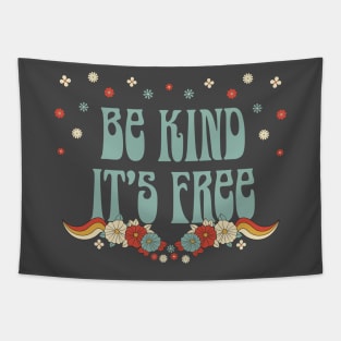 Be Kind its Free Retro 1970s Tapestry