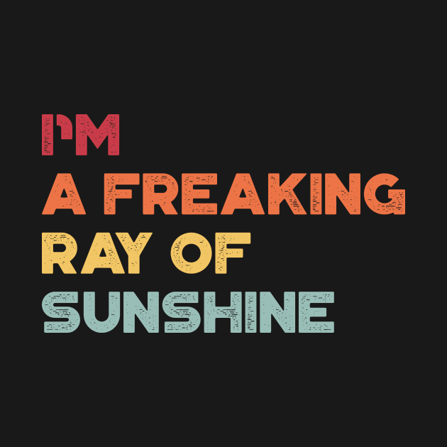 I'm A Freaking Ray Of Sunshine Sunset Funny by truffela