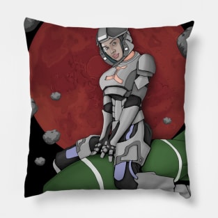 Bombs Away Martian Marines Pillow