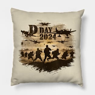 D Day 2024 Pillow