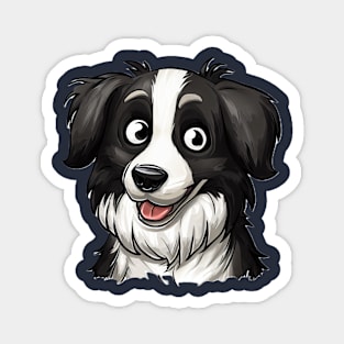 Hello Border Collie Magnet