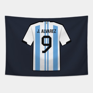 Alvarez World Cup 2022 Champion Jersey Tapestry