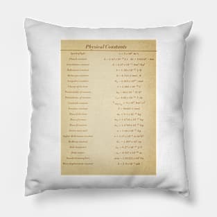 Physical Constants Pillow