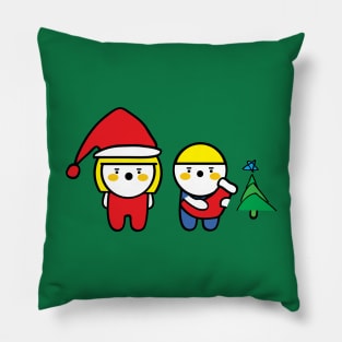 Merry Christmas from twins Pillow