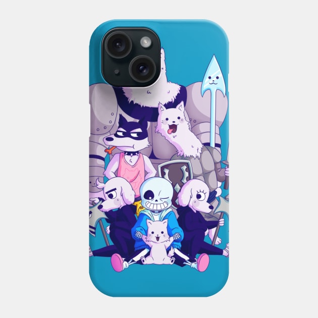 Undertale dogs Phone Case by watermelonium