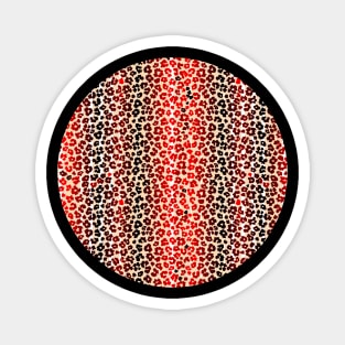 Colourful gradient unique flowers leopard stripes abstract modern 256 Pattern Magnet