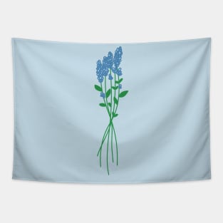 Blue Delphinium Tapestry