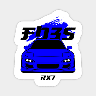 Front blue rx7 fd3s Magnet