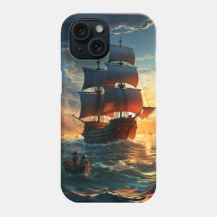 Ocean Odyssey: Sailing into the Abyss Phone Case