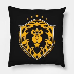 Convert to Raid - Shield Design Pillow