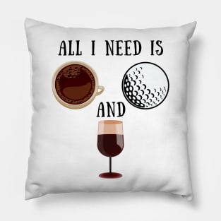 coffee golf wine Pillow