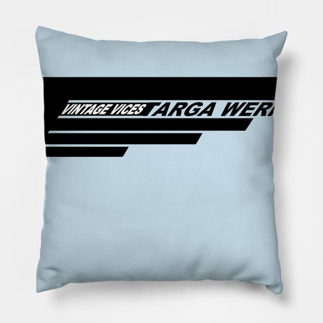 Vintage Vices TARGA WERKS 2020 Pillow by Vintage Vices