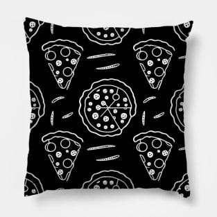 Pizza Pattern simple line art illustration Pillow