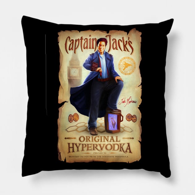 Captain Jack's Original Hypervodka Pillow by Omega_Man_5000