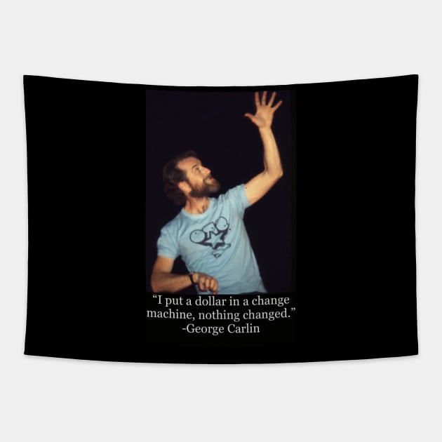 George Carlin joke fan art Tapestry by 3ric-