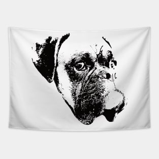 Boxer Dog Face Design - A Boxer Christmas Gift Tapestry