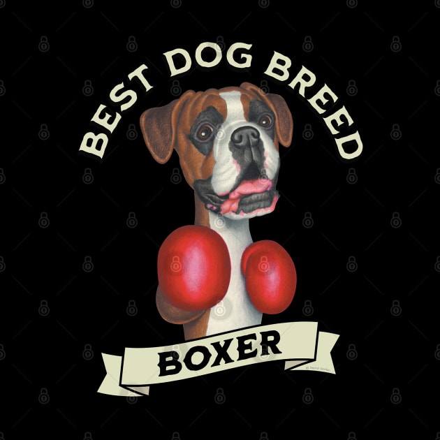 Boxing Boxer Best Dog Breed by Danny Gordon Art