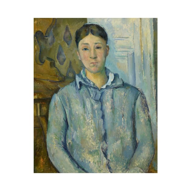 Madame Cezanne in Blue by Paul Cezanne by Classic Art Stall