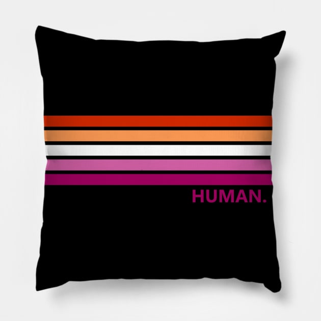 Lesbian Human pride Pillow by Pridish